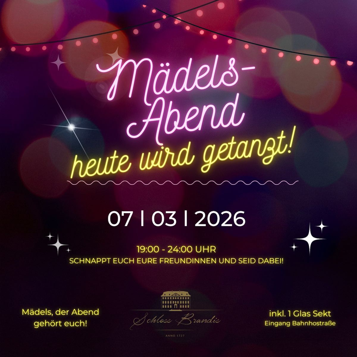 Mädelsabend auf Schloss Brandis