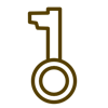 Schlüssel Icon - Separater Eingang